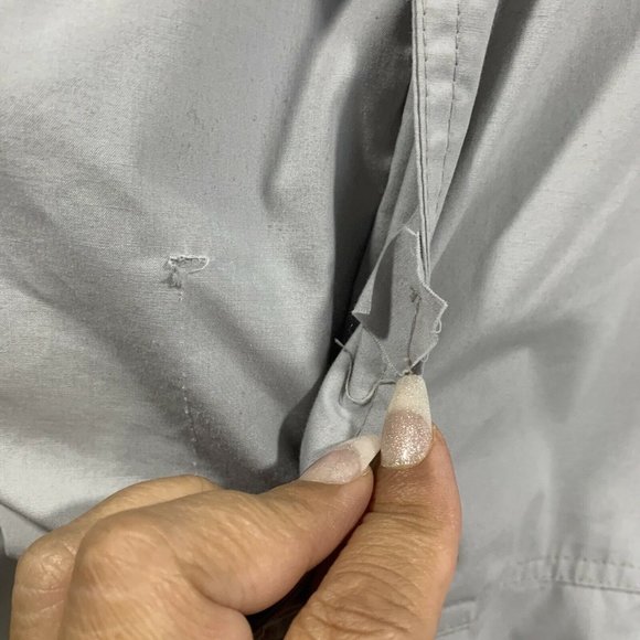 Vintage Members Only Grey Down Men Puffer Jacket Plaid Lined Coat Size 52 - Picture 9 of 12